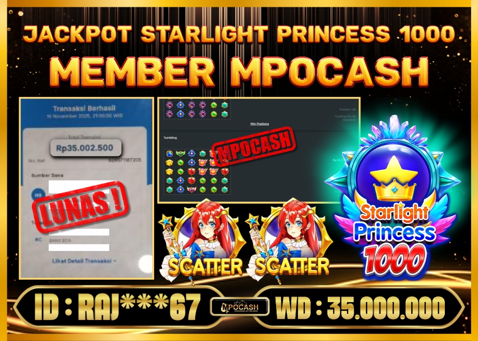 MPOCASH JACKPOT STARLIGHT PRINCESS 1000